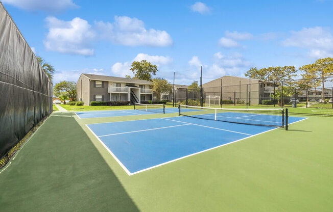 Community tennis courts