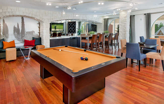 Rentable Club Suite with Billiards Table