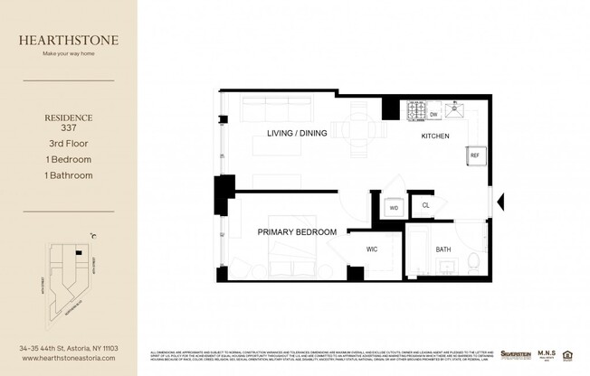 1 bed, 1 bath, $3,530, Unit 337