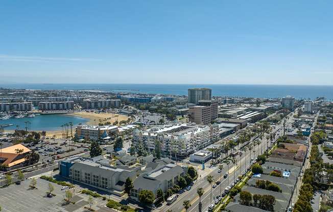 Aerial view of Marina Del Rey