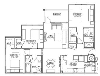 3 beds, 2 baths, 1,453 sqft, $2,135