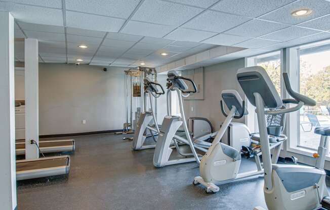 Cardio Machines In Gym at Nob Hill Apartments, Nashville, TN, 37211