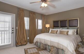 Large Master Bedroom at Estancia Townhomes, Dallas, TX