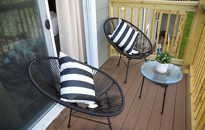 Private Balconies at Pickwick Farms Apartments in Indianapolis, IN 46260