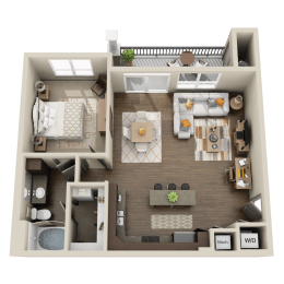 1 bed, 1 bath, 825 sqft, $1,294