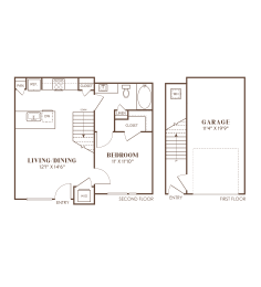 1 bed, 1 bath, 647 sqft, $1,849
