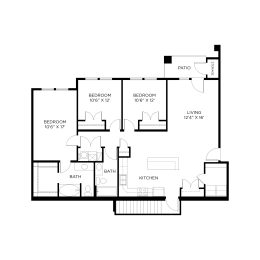 3 beds, 2 baths, 1,323 sqft, $2,150