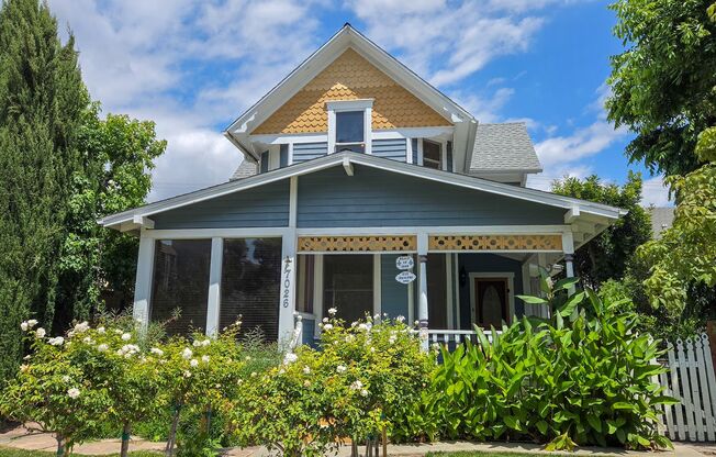 Historic 1898 Two Story 3 Bed 2 Bath House Available Now!