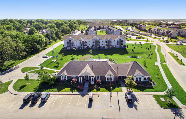 Aerial View at Andover Pointe Apartment Homes, La Vista, Nebraska