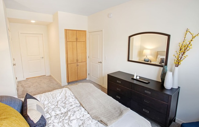 Bedroom With Closet at Landings of Lexington, Lexington