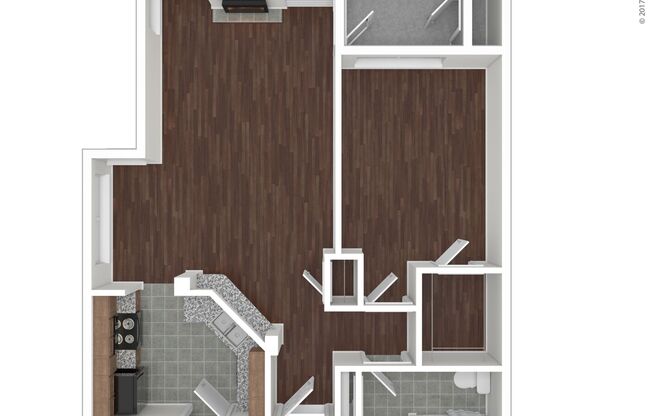 1 bed, 1 bath, 722 sqft, $2,005