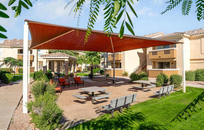 BBQ lounge area - Arrowhead Landing Apartments