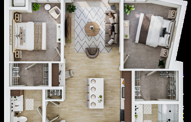 2 beds, 2 baths, 1,123 sqft, $2,760, Unit 429