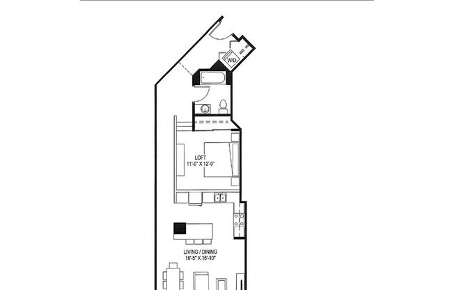 1 bed, 1 bath, 829 sqft, $1,665, Unit 906