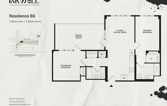 2 beds, 2 baths, $3,970, Unit 8G