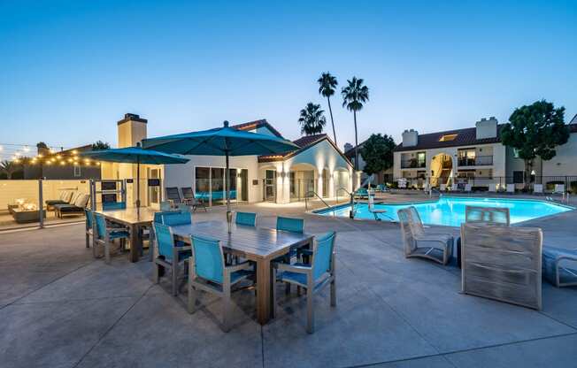 Pool side at Laguna Gardens Apts., California, 92677