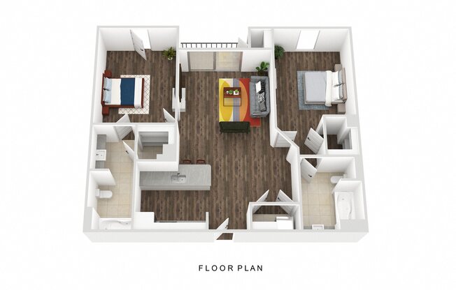 2 beds, 2 baths, 971 sqft, $2,489