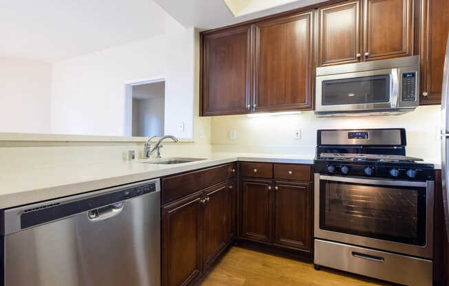 Kitchen with Stainless Steel Appliances