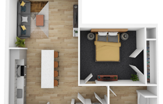 1 bed, 1 bath, 730 sqft, $1,831