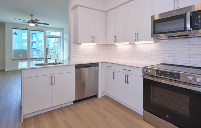 Kitchen with Stainless Steel Appliances