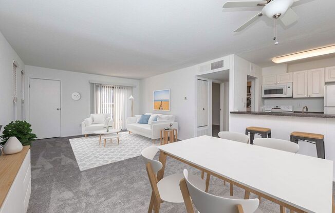 Dining/Living Area-Classic