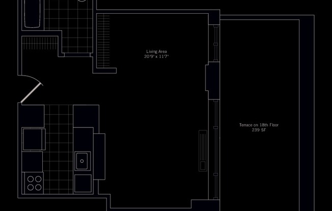 Studio, 1 bath, $4,050, Unit 2401