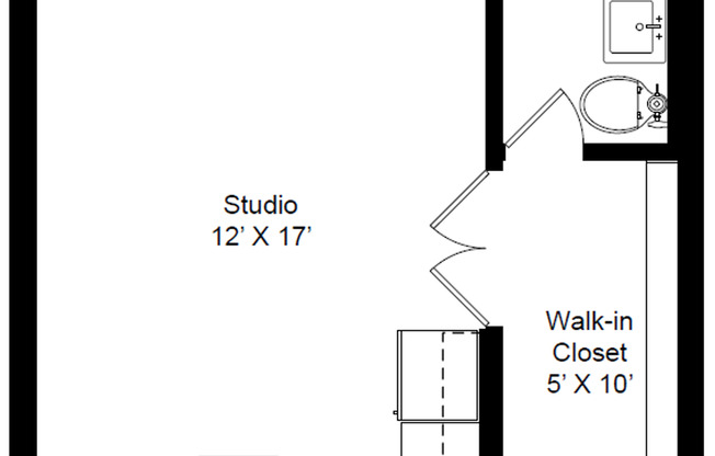 Studio, 1 bath, 320 sqft, $1,475, Unit 225-206