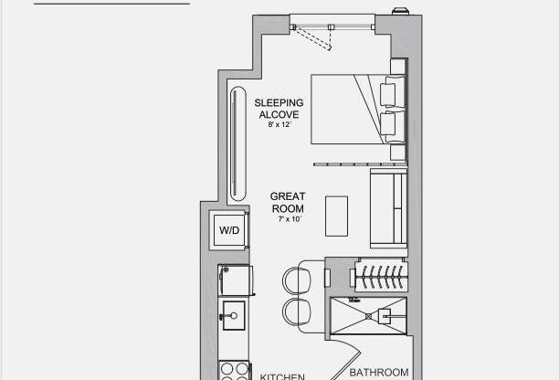 Studio, 1 bath, $3,225, Unit 403