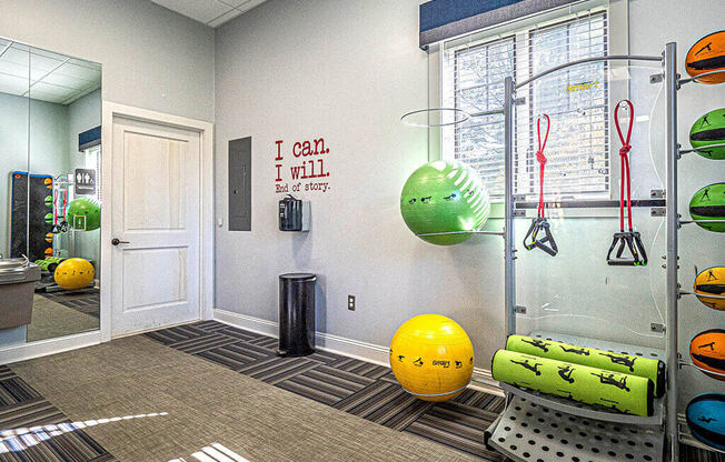 Fitness Center With Modern Equipment at The Lakes, Allentown