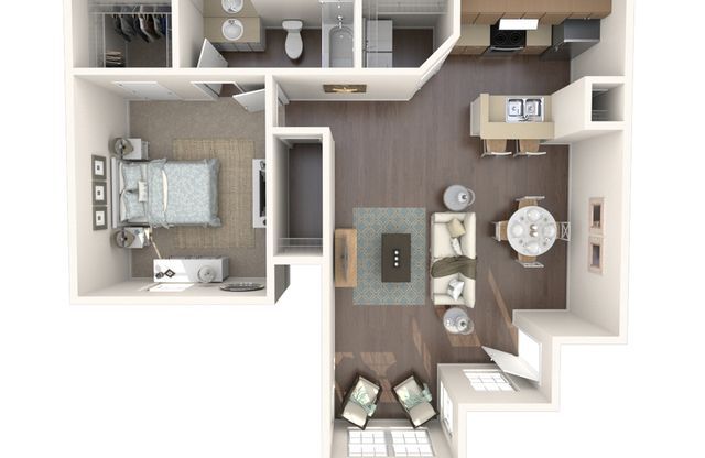 1 bed, 1 bath, 742 sqft, $1,479