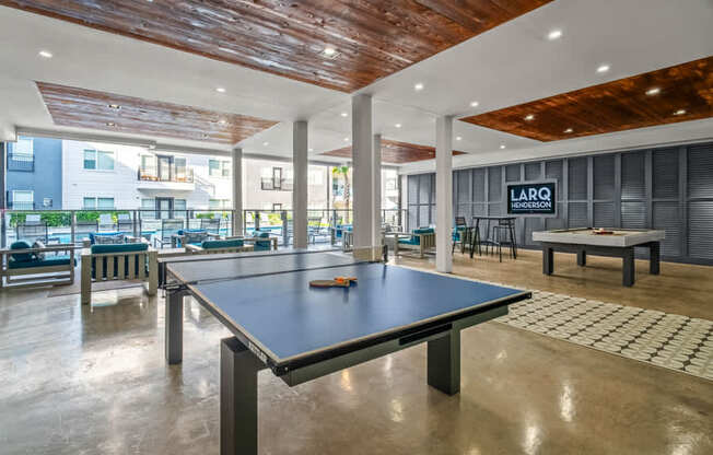 Lower Greenville Apartments Dallas, TX - Larq Henderson game room