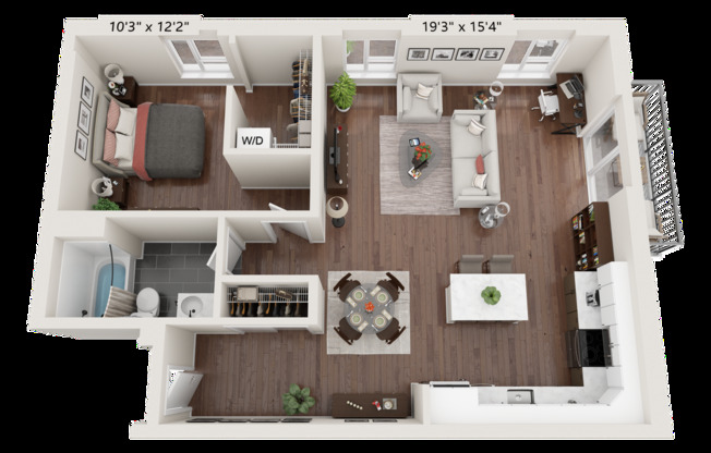 1 bed, 1 bath, 958 sqft, $1,645, Unit 240