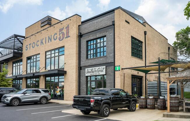 Enjoy local brews and boutique shopping at Stocking 51—just minutes from your front door at Modera Nations.