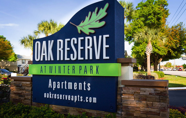 Property Signage at Oak Reserve at Winter Park, Winter Park, Florida