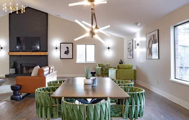 Clubhouse Dining at Bradford Ridge Apartments, Bloomington, 47403