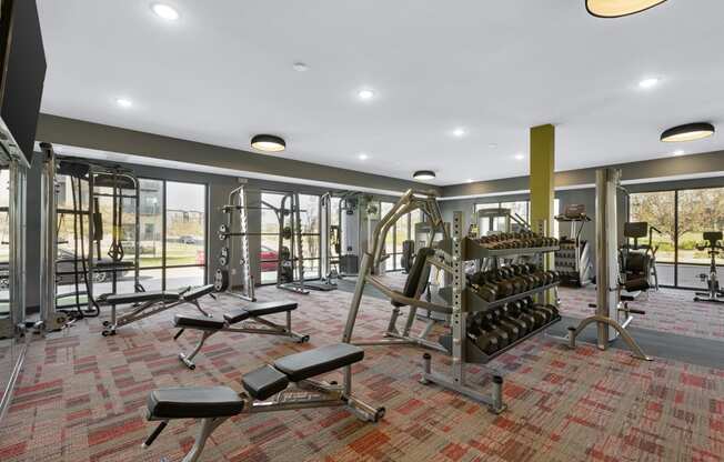 Fitness Room and Equipment - Nuvelo at Parkside