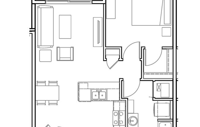 1 bed, 1 bath, 680 sqft, $1,735, Unit 5257-404