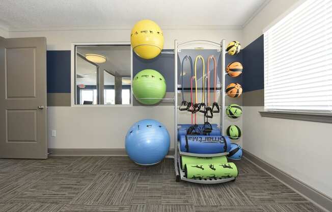 an image of the fitness room at the culpeper senior living community
