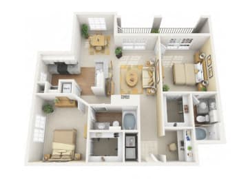 2 beds, 2 baths, $1,762