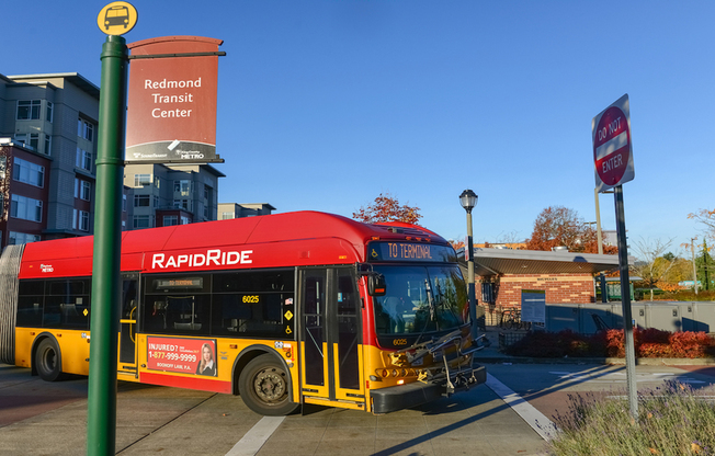 Easy access to local transportation at Modera Redmond