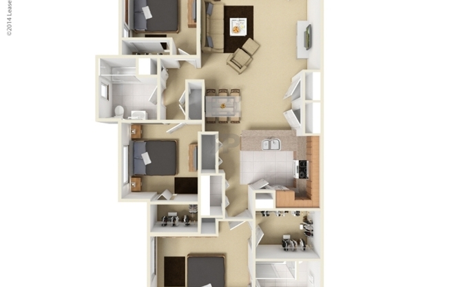 3 beds, 2 baths, 1,215 sqft, $1,514