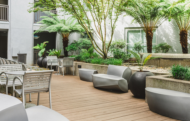 Our plush courtyard offers residents a great place to get away from it all