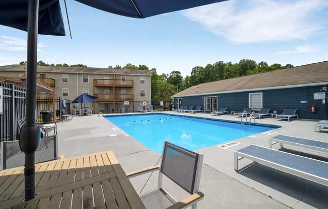 our apartments have a large pool for residents to enjoy