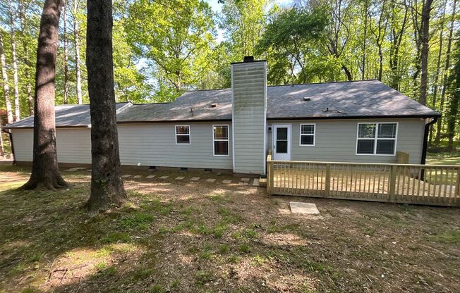 3 Bedroom | 2 Bathroom Apex Home with Large Wooded Yard