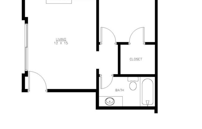 1 bed, 1 bath, 601 sqft, $2,495, Unit 90-02