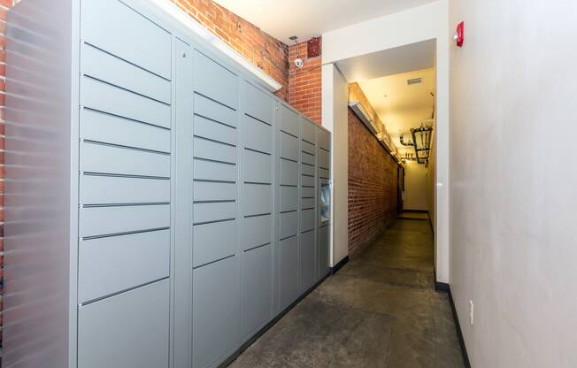 Parcel Pending Locker at Mercantile Housing, Colorado