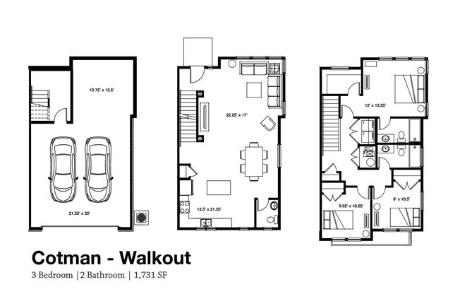 3 beds, 2.5 baths, 1,574 sqft, $2,425, Unit 30-1