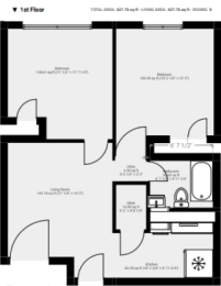 2 beds, 1 bath, 700 sqft, $1,350