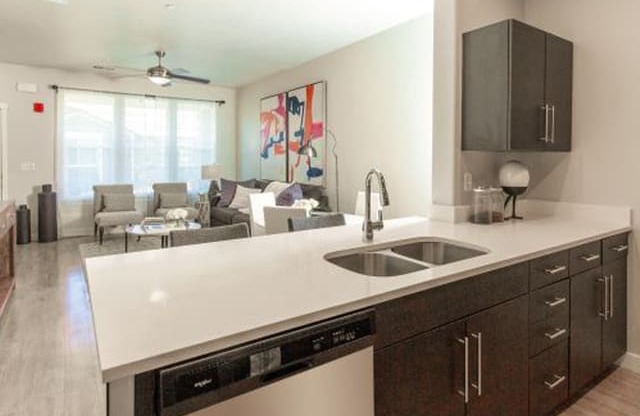 Modern Kitchen With Custom Cabinet at Parc on Center Apartments & Townhomes, Utah