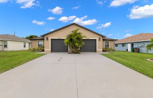 Beautiful Duplex Available Immediately